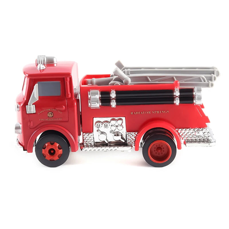 Pixar Cars 3 Lightning McQueen Jackson Storm Anime Cartoon Characters Alloy Diecast Model Toy Cars Fire Engine Children's Gifts