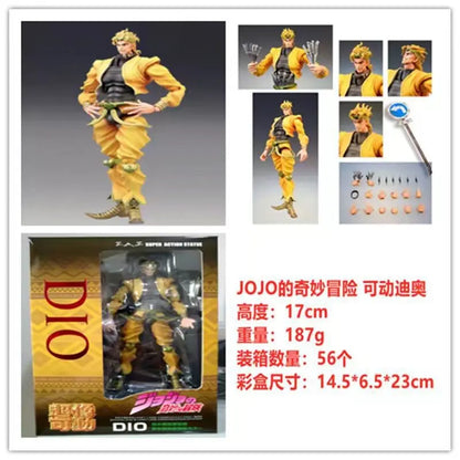 22 TYPES Anime jojo bizarre adventure Kujo Jotaro Dio Brando Diavolo Bruno Bucciarati Leone Abbacchio Jolyne Cujoh Action Figure
