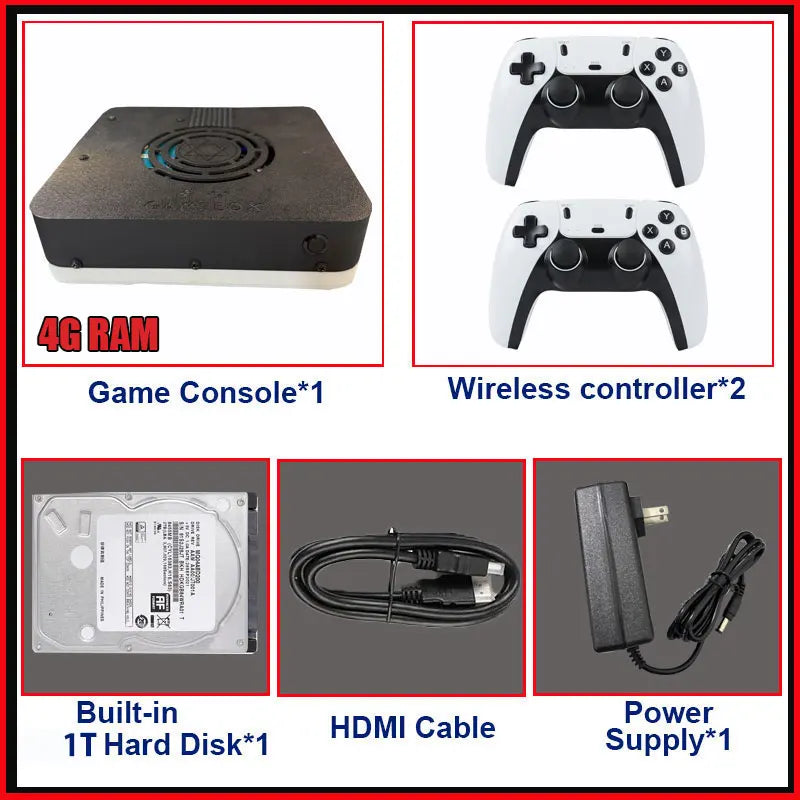 New Super Game Console X3 500G HDD 70000+Games I3-3110M For Wii PS2 N64 PSP GameCube N64 Plug and Play on TV