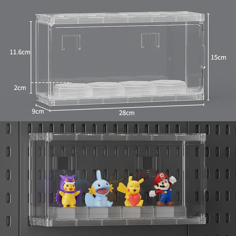 No-Drill Gaming Room Pegboard, Wall Organizer for Controller, Headphone & Keyboard Stand, Multi-Functional Display Storage Rack