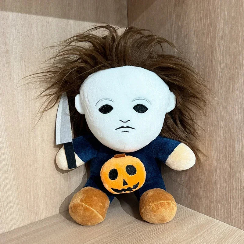 2025 New 25cm Horror Michael Myers Plush Toys Movie Anime Halloween Figures Soft Horror Dolls Plushie Birthday Gifts