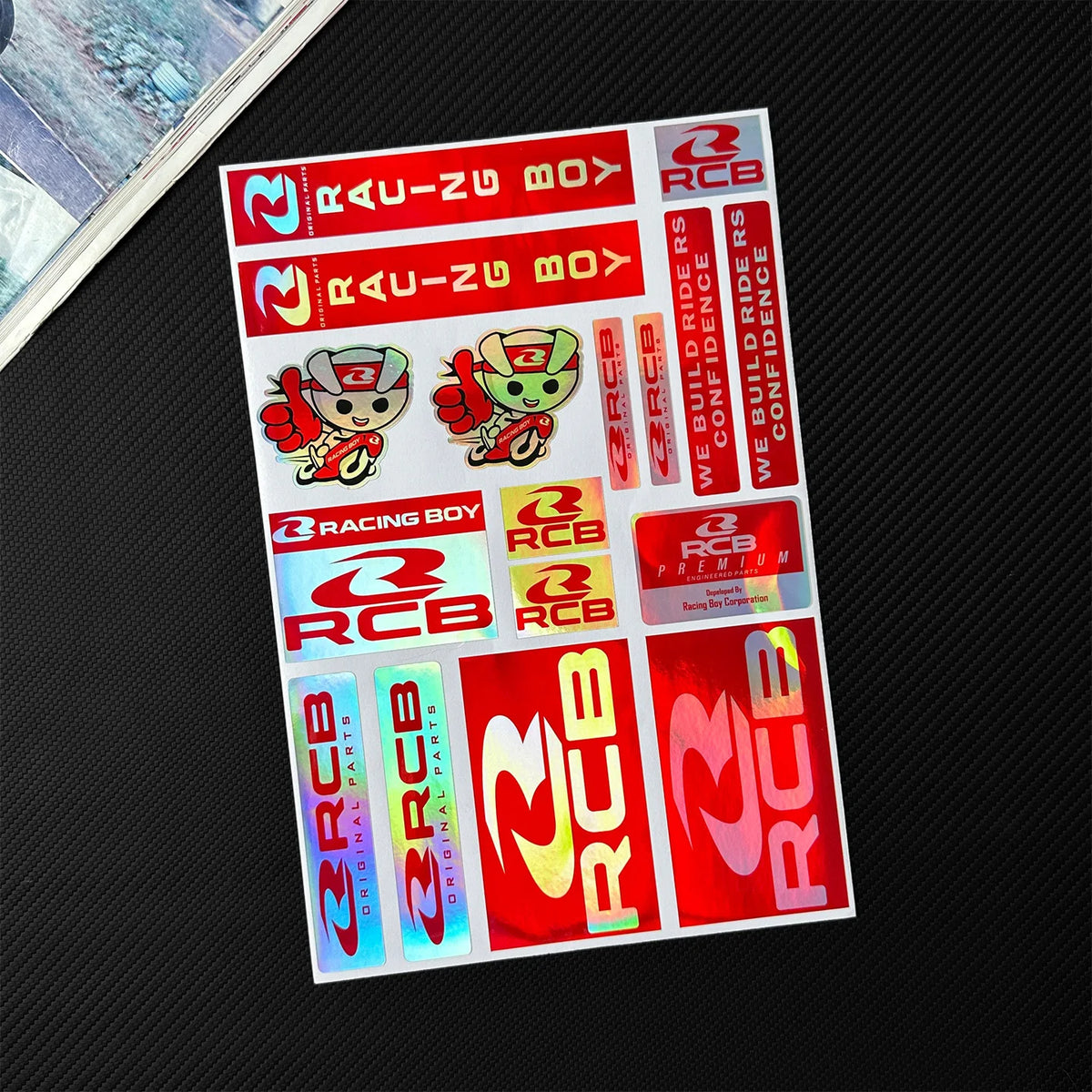 Whole Set Laser Rainbow Motorcycle Stickers Moto Bike Windshield Fairing Fender Fuel Tank Helmets Body Accessories Decals