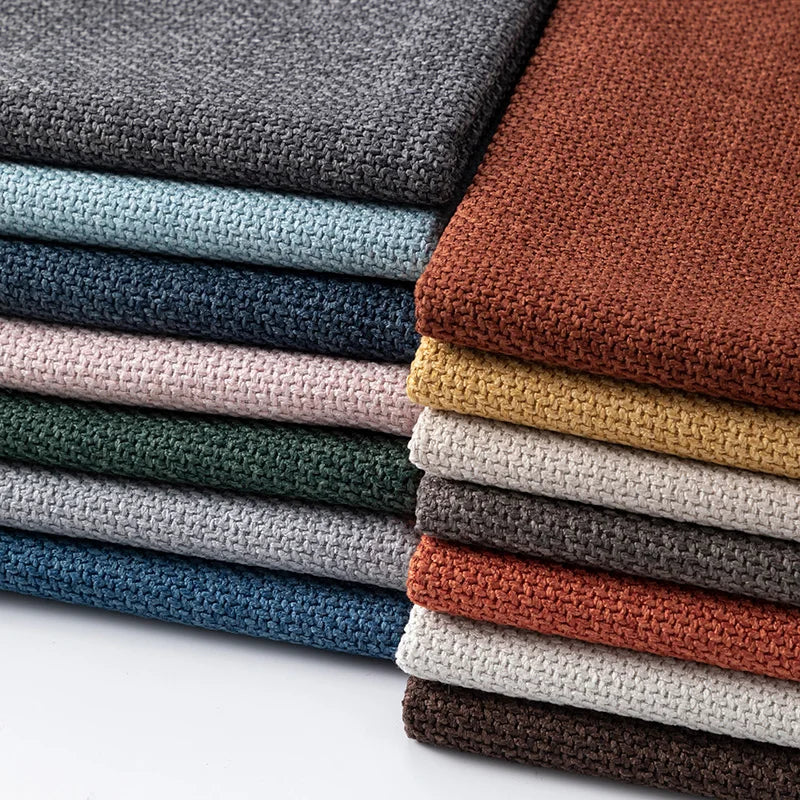 Thickened Linen Cotton Curtain Fabric By Meter for Furniture Decoration Tablecloth Sewing Plain Polyester Soft Cloth Breathable