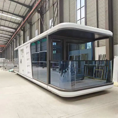 Customized Size Prefabricated Aluminum Alloy Capsule Hotel House Tony Space Vacation Project Chinese Design Container Houses