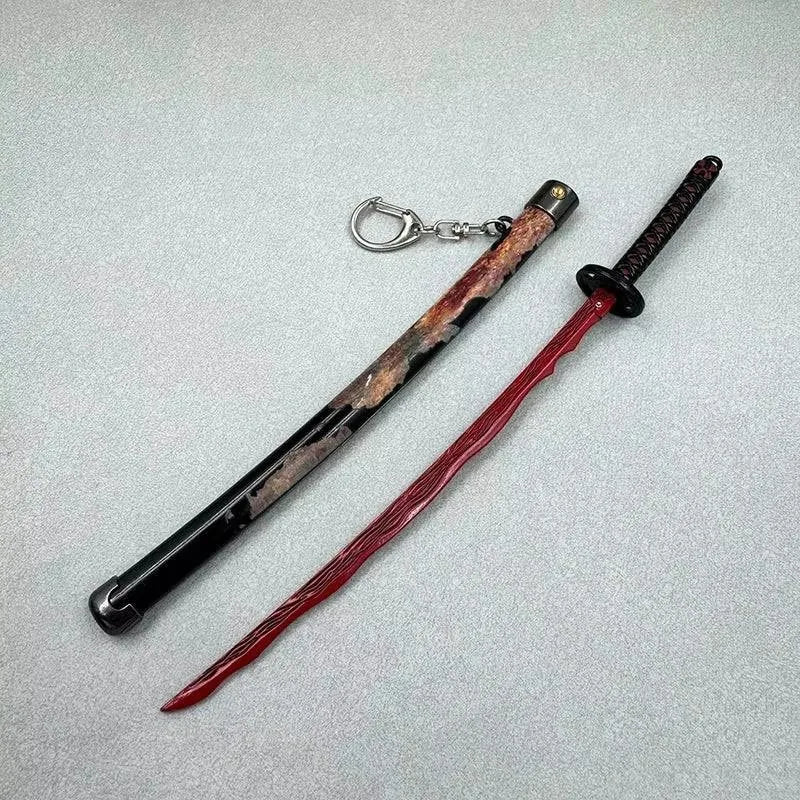 Mini Dark Moon Sword Keychain ER Game Peripherals Ranni Hand of Malenia Moonveil Sword Model Key Ring llavero Gift Toys