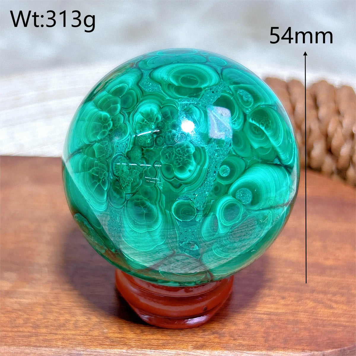 Malachite Pattern Sphere Ball Gemstones Reiki Energy Ore Natural Crystals Healing High Quality Home Decorations Room Decor Gift