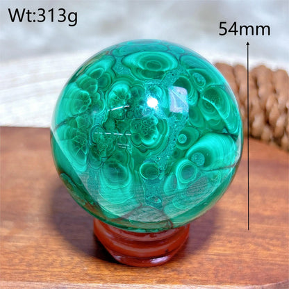 Malachite Pattern Sphere Ball Gemstones Reiki Energy Ore Natural Crystals Healing High Quality Home Decorations Room Decor Gift