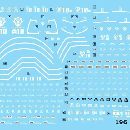 STAR Gouf MS-07B Mech Assembly Model Kit Action Figure Boy Toy Collectible Desktop Ornament Doll With Stand Water Slide Decals
