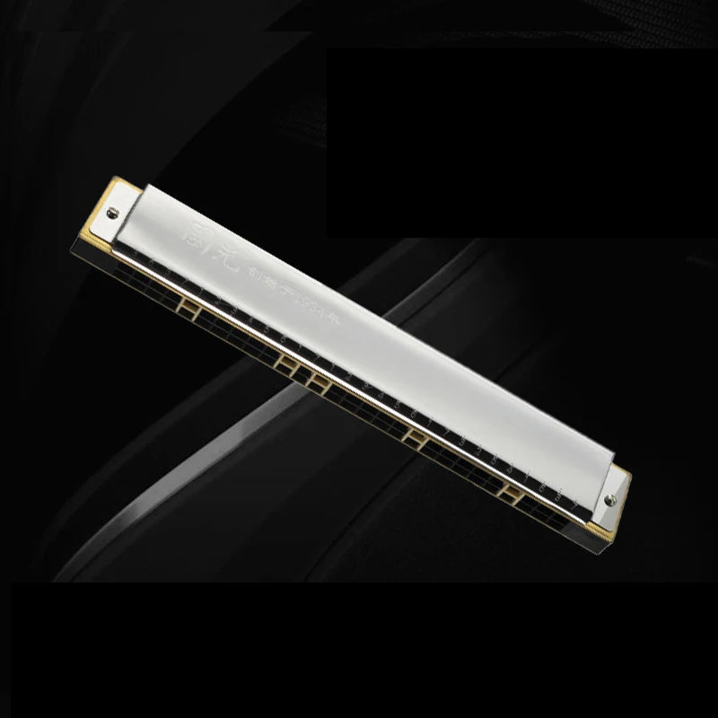 Guoguang 24-Hole 28-Hole Polyphonic Harmonica in C Key for Adults, Beginners, and Students, Entry-Level Performance Instrument, Commemorative Harmonica, Wide-Range Harmonica