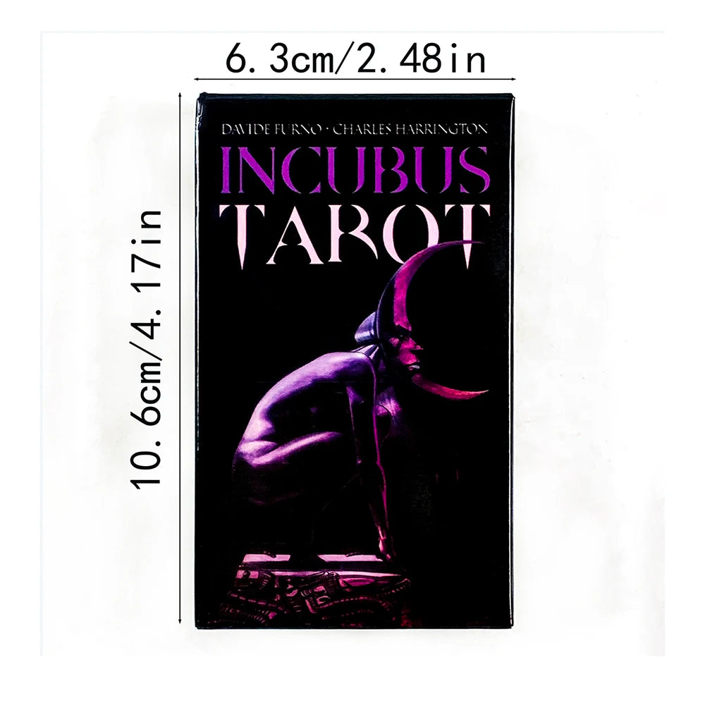 New Incubus Tarot Deck 78 Pcs Nightmare-themed Tarot Cards Mysterious Divination Card Board Game，Holiday Game Collection Cards