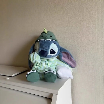 40cm Disney Dinosaur Pajama Sleepy Stitch Doll Interstellar Baby Plush Toy Doll Girl Birthday Gift