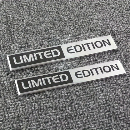 2PCS Metal Limited Edition 3D Car Body Badge Sticker Trunk Fender Emblem Decal Accessorie For Car Motorcycle Bike