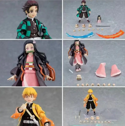 Figma 553 Demon Slayer Rengoku Kyojuro Movable Action Figure With Flame Effect Accessoriescollectible Anime Model For Anime Fans
