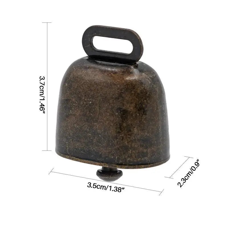2Pcs Cow Horse Sheep Grazing Copper Bells Cattle Farm Animal Copper Loud Bronze Bell Loud Crisp Spread Farther Loud Grazing