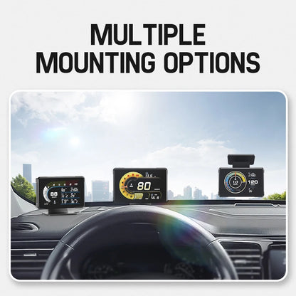 New Car Meter A91 HUD Voltage Speed RPM Turbo Oil Temp Gauge Headup Display for Car Electronicos Hud Display