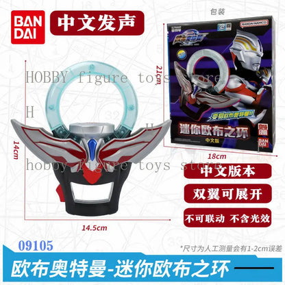 Bandai Original Ultraman Nexus Orb Mebius Chinese Sound Mini Wrist Guard Transformation Device Toy Anime Action Gifts Child