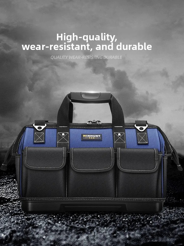 WINHUNT Multifunction Hand Carry Tool Bag Heavy Duty Canvas Electrician Woodworking Repair Tool Organizer Thick Durable Storage