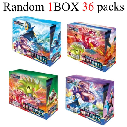 new model English 36 Packs Pokémon TCG: Scarlet & Violet Etsncelles Evoving Skies 151 BATTLE Flames Booster Box Battle  Card