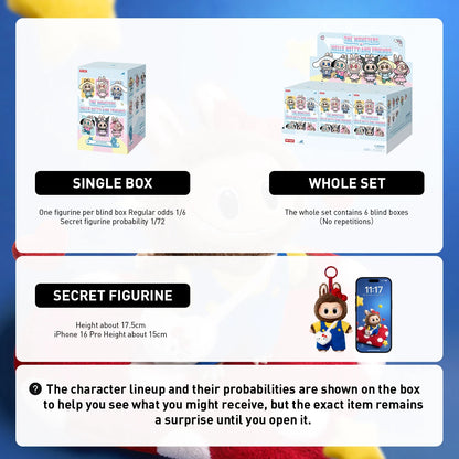 【EU】POP MART THE MONSTERS × Sanrio Characters Series-Vinyl Plush Pendant Blind Box 1/6PCS LABUBU Hello Kitty Blind Boxes