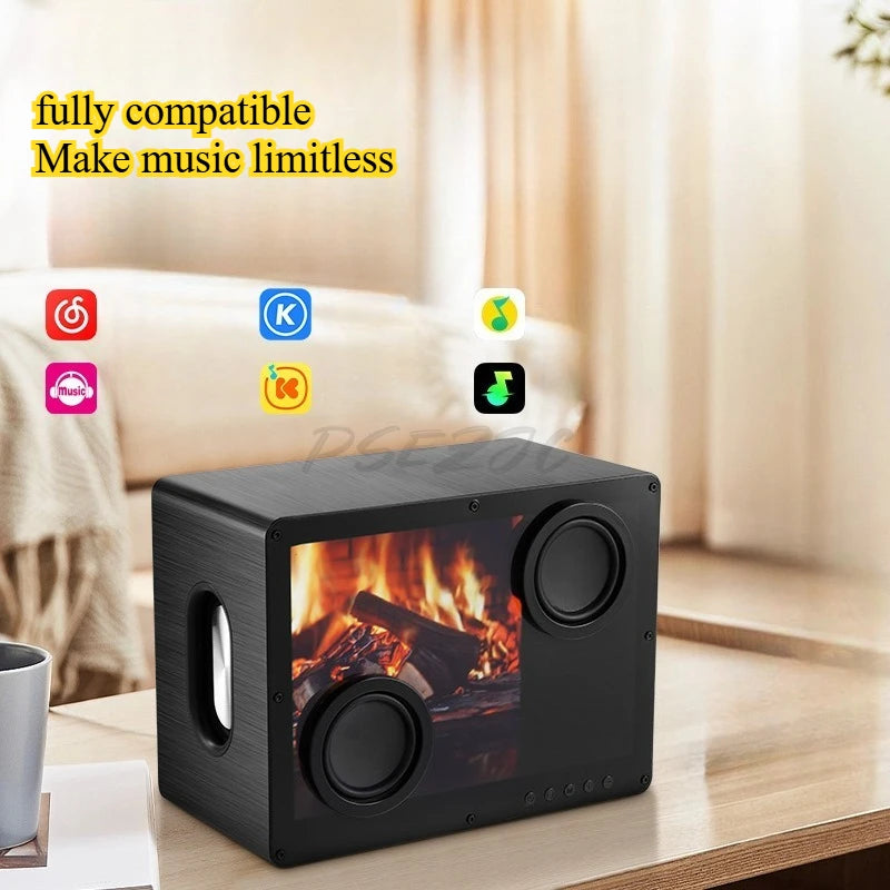Lyrics Floating Speaker Speaker D35 Bluetooth Home Wireless Transparent Subwoofer with Subtitles Desktop Intelligence