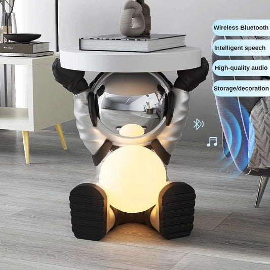 Astronaut Floor Coffee Table Home Accessories Nightstand Smart Furniture Sofa Beside Ornament Children's Room Decorative Lamps