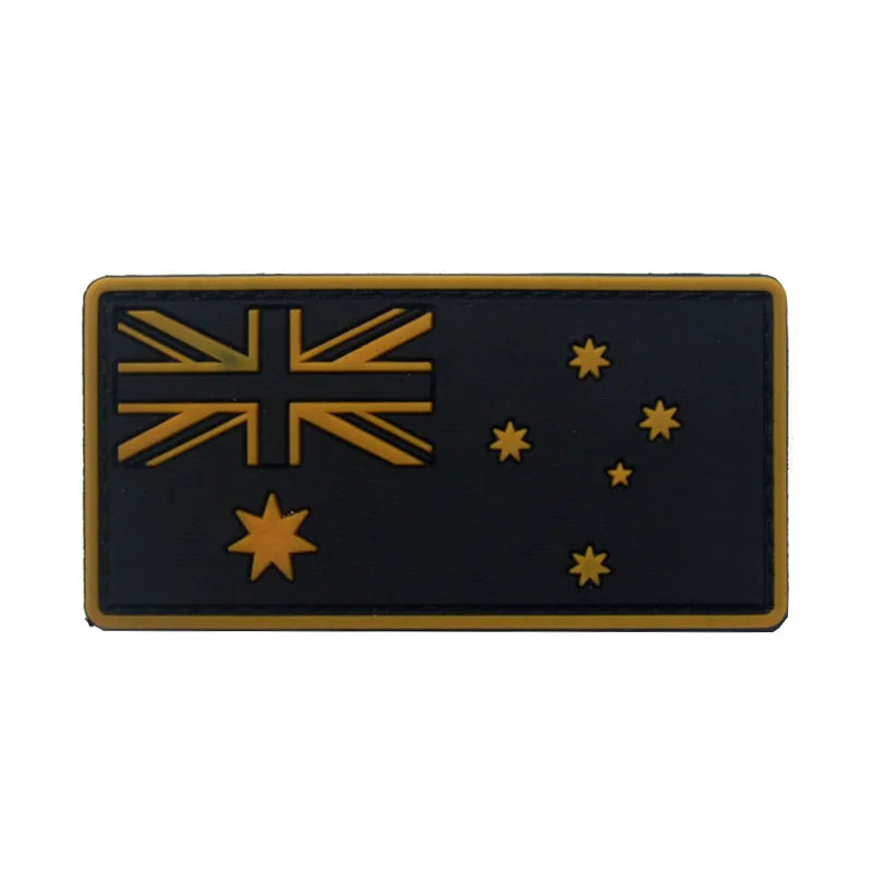 Australia Flg Australia Flag PVC Embroidery Armband Velcro Morale Badge Backpack Patch Stick on clothes backpacks