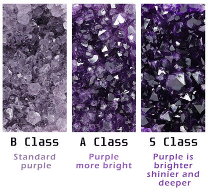 Natural Amethyst Geode Purple Crystal Quartz Cluster Dream Energy Healing Thunder Egg Wholesale Home Decoration