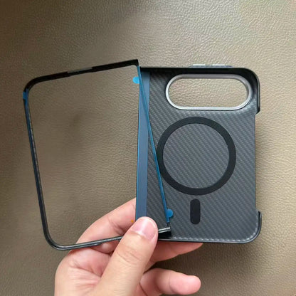 Suitable for iPhone Duo Aramid Carbon Fiber PC Case, Suitable for Magsafe Magnetic Ultra Thin Armor Case for iPhone Ultra