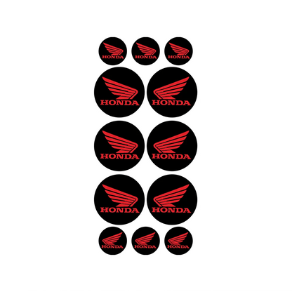 Universal 3D Motorcycle Car Wings Reflective Waterproof Soft Adhesive Sticker for Moto Racing Decorative Car Wing Decal