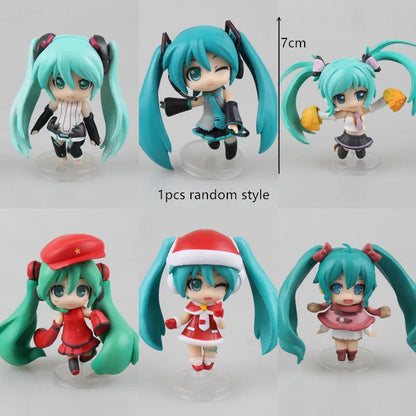 Hot Kawaii Girl Hatsune Miku Anime Figure Fashion Subclture Miku Action Figure Birthday Gift PVC Collection Model Doll Toys