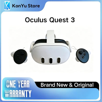 Oculus Quest 3 512GB Wireless VR Headset 30% Sharper Resolution 2X Graphical Power 3-Month Horizon+ Trial 40+ Games