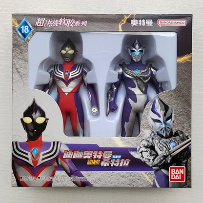 Bandai Original Ultraman TrigaTiga Galaxy Dynasel Vin Super Showdown Monster Golbadada Set Box Soft Plastic Doll Children's Gift