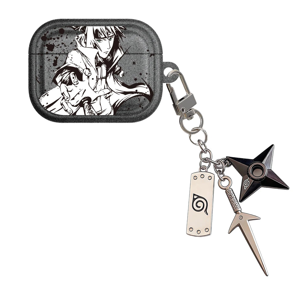 Japan Anime N-NARUTOS Uzumaki  Itachi Earphone Case For Airpods 5 4 2 3 1 Pro 3 2  Wireless Bluetooth Headset Protective Cover