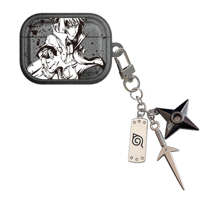 Japan Anime N-NARUTOS Uzumaki  Itachi Earphone Case For Airpods 5 4 2 3 1 Pro 3 2  Wireless Bluetooth Headset Protective Cover