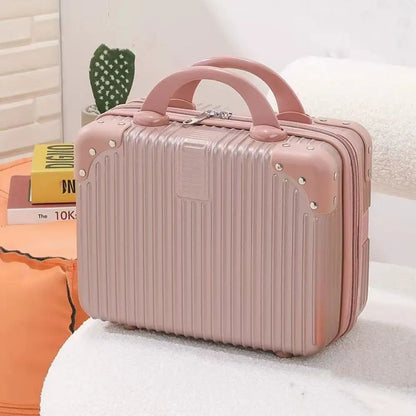 Hot Sales 14 inch Travel Suitcase Mini Travel Cosmetic Box Organizer Hand Makeup Case For Women