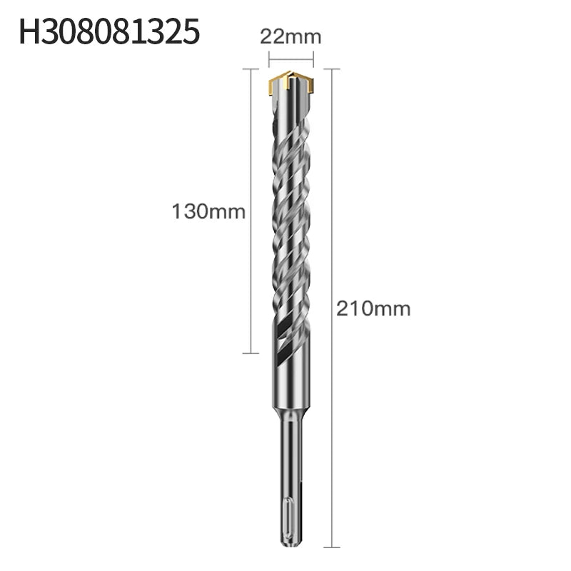 LIDIAO SDS Plus Rotary Hammer Drill Bits Concrete Drill Bit Long Round Handle Carbide Tipped Brick Stone Drilling 6 to 25mm