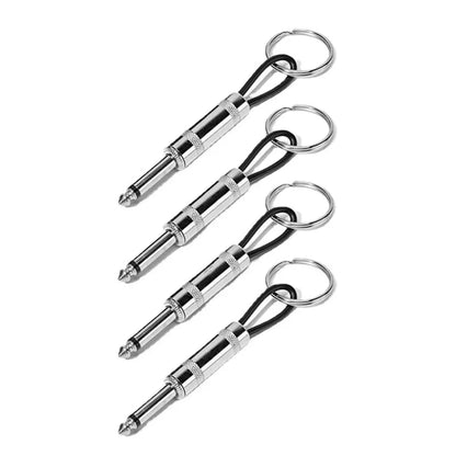 4pcs Wall Guitar Plug Keychain Vintage Amplifier Keychain Holder Key Rings Hanger Functional Key Shelf Hook Home Accessories