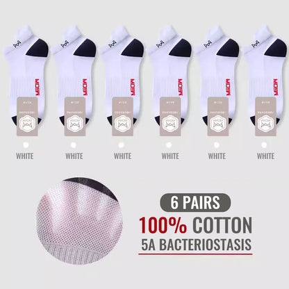MiiOW 100% Pure Cotton Short Socks Men Ankle Sock Business Dress Ear-lifting Heel Protection Deodorant Antibacterial Sports Sock