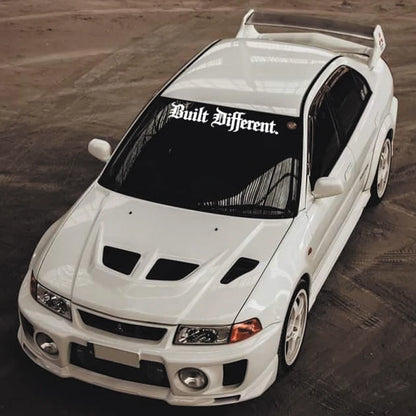 Built Different Vinyl Decal, Stylish Personality Waterproof Decal for JDM Sport Car Auto Window Decor