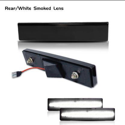 Car Front Amber Rear Red LED Car Bumper Side Marker Indicator Light Fender Flare Light For 1986-1992 Toyota Supra MK3 A70