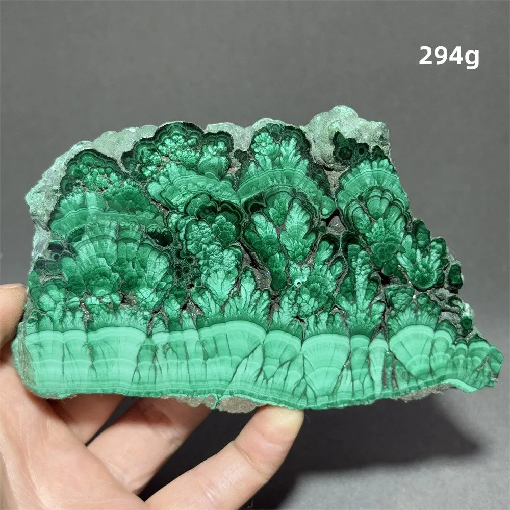 5A+ Natural Malachite Mineral Raw Stone Slice Home Office Feng Shui Decoration Therapy Spiritual Meditation Gem