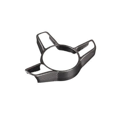 For Porsche Panamera Cayenne Macan 911 718 918 2014-2024 Real Carbon Fiber Car Steering Wheel Decorative Frame  Auto Accessories