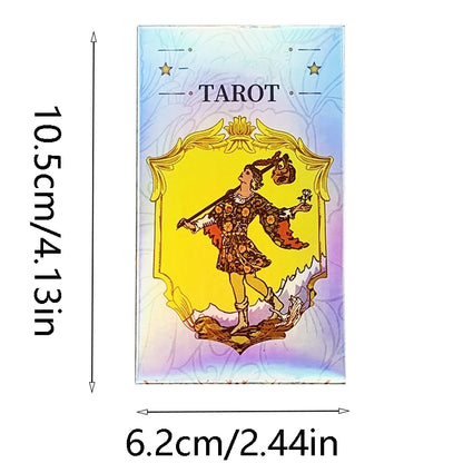 Hot-selling Tarot Oracle 78pcs Specially Colorful Cards Family Entertainment Fate Divination Game ,Halloween and Christmas Gifts