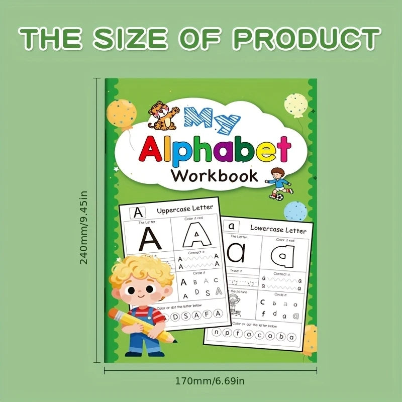 Activity Portable and Durable English 48 Pages Alphabet Connection Creative Drawing Preschool ABC Coloring Workbook Writing Book