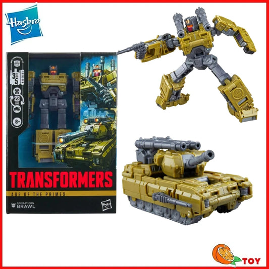 In Stock Hasbro Transformers Toys Age Of The Primes Brawl Model Robot Collection Action Figures Toy Gifts Hobby