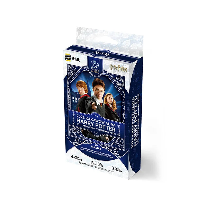 KAKAWOW 2026 AURA Harry Potter 25th Anniversary Trading Cards and BLASTER
