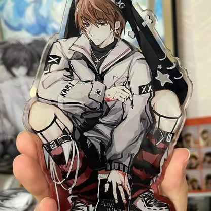 Stylish Death Note Desktop Ornaments Stand Card Acrylic Exquisite Cartoons Yagami Light Student Decorate Collect Figure Gifts