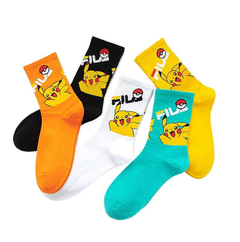 Bandai Cartoon Socks Men Women Christmas Halloween Hip Hop Street Fashion Inspired Novelty Funny Casual Crew Socks