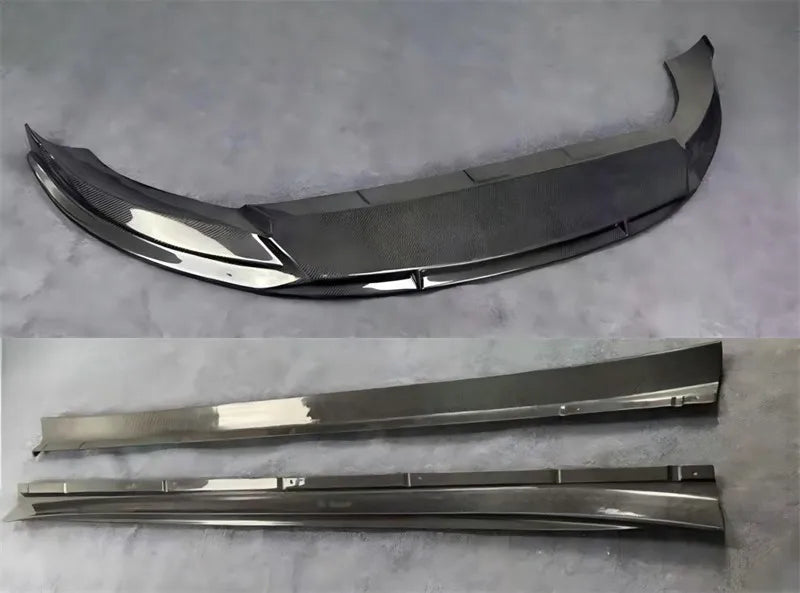 For Porsche Cayenne SUV 2018-2023 Real Carbon Fiber Bumper Front Lip Rear Diffuser Side Skirts Spoiler Splitter Body Kit