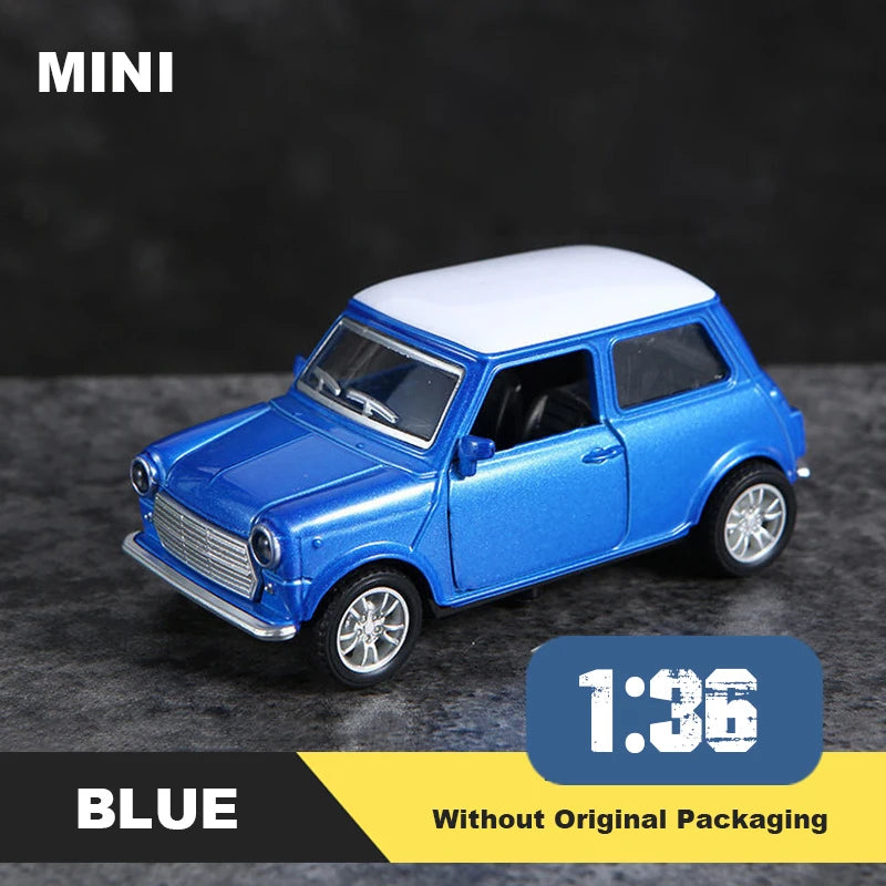 1:43 Alloy Vintage Diecast Car Model Classic Pull Back Car Model Miniature Vehicle Replica For Collection Gift For Kids Adults